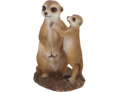 Suricates en résine 23 cm