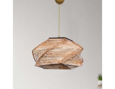 Suspension en bois style exotique Phong