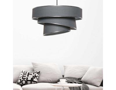 Suspension en métal et coton Couper (Anthracite, argent)