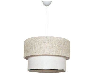 Suspension moderne beige en coton Naia