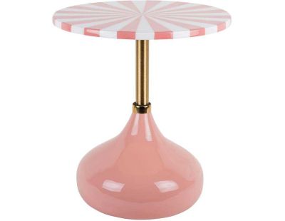 Table d'appoint en métal Candy Swirl (Rose)