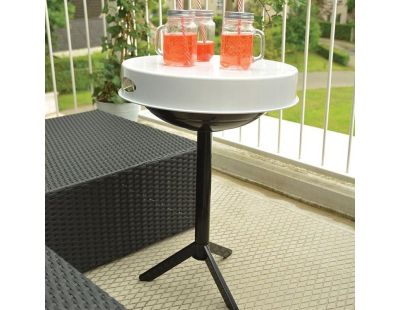 Table barbecue avec plateau amovible (Plateau blanc)