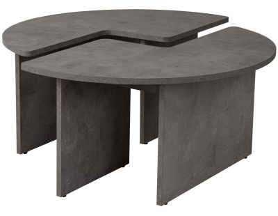 Table basse en aggloméré Moira (Gris béton)