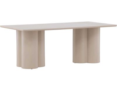 Table basse beige Olivia (Rectangulaire : 120 x 60 cm)