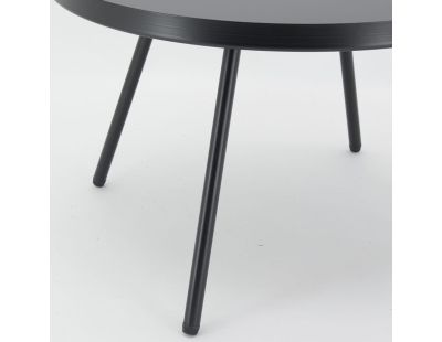 Table basse en métal (Ø 50 H 31.5 Noir)