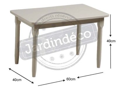 Table enfant en hêtre (Gris clair)