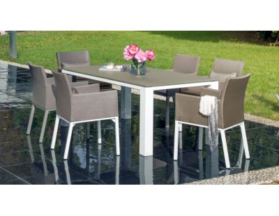 Table de jardin Florence 180 cm (Taupe)