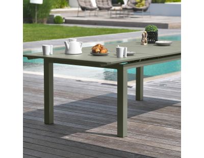 Table de jardin en aluminium avec rallonge automatique 180 à 240 cm Miami