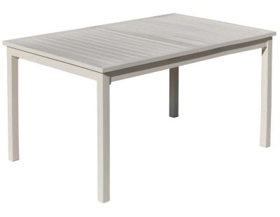 Table de jardin extensible en aluminium Palma (Blanc)