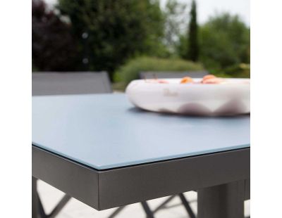 Table de jardin extensible en aluminium anthracite Ibiza (10 à 12 personnes)