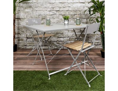 Table de jardin pliante Palerme  110 x 70 cm (Taupe)