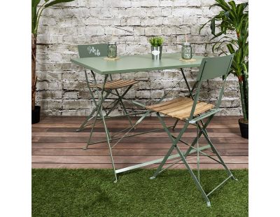 Table de jardin pliante Palerme  110 x 70 cm (Vert kaki)