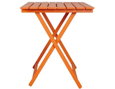 Table pliante 60 x 80 cm en bois (Orange)