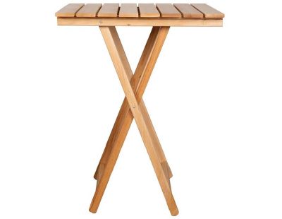 Table pliante 60 x 60 cm en bois (Naturel)