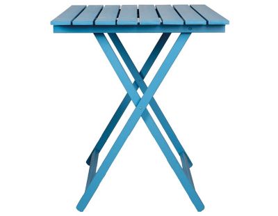 Table pliante 60 x 80 cm en bois (Bleu)