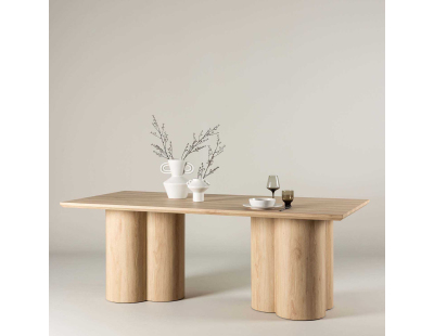 Table de repas 100 x 210 cm Olivia (Beige)