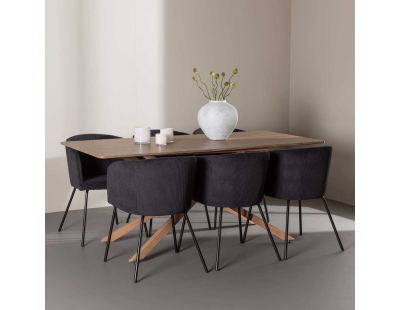 Table de repas 90 x 180 cm Piazza (Mocca)