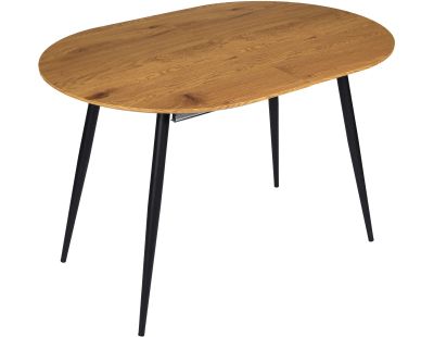 Table d'Appoint Pliable Ulm 75cm Naturel & Noir