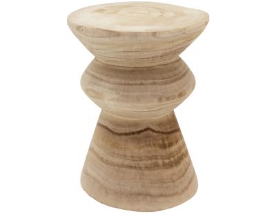 Tabouret en bois paulownia (Pion naturel)