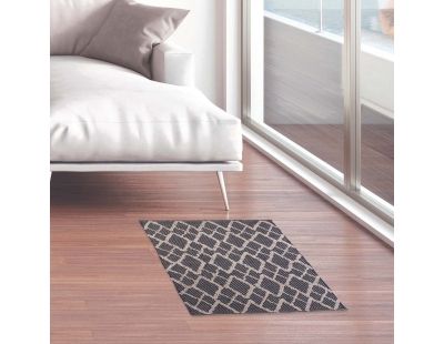 Tapis berbère en relief 60x90 cm (Fond noir)