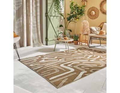 Tapis extérieur en polypropylène Spargi 1741 beige (120 x 160 cm)