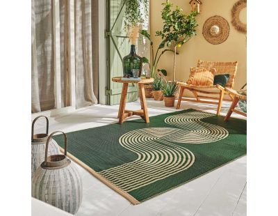 Tapis extérieur en polypropylène Spargi 1743 vert (120 x 160 cm)