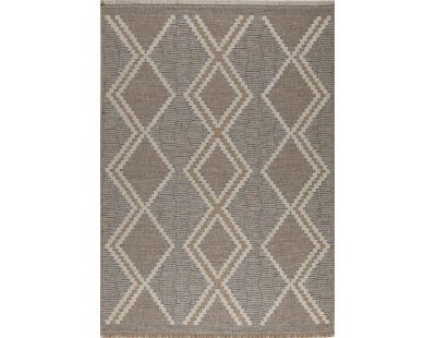 Tapis intérieur extérieur aspect jute bleu Tijuana 9048 (180 x 67 cm)