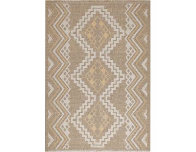 Tapis intérieur extérieur aspect jute jaune Tijuana 9054 (180 x 67 cm)