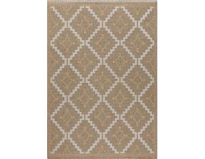 Tapis intérieur extérieur aspect jute jaune Tijuana 9041 (90 x 67 cm)