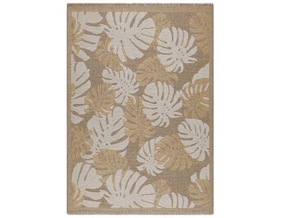 Tapis intérieur extérieur aspect jute jaune Tijuana 9062 (180 x 67 cm)