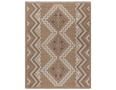 Tapis intérieur extérieur aspect jute marron Tijuana 9054 (180 x 67 cm)