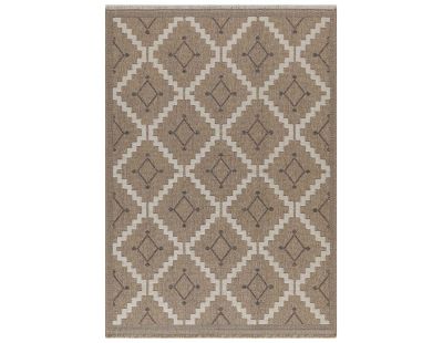 Tapis intérieur extérieur aspect jute marron Tijuana 9041 (90 x 67 cm)