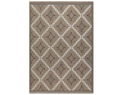 Tapis intérieur extérieur aspect jute noire Tijuana 9041 (170 x 120 cm)