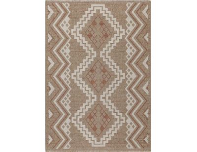 Tapis intérieur extérieur aspect jute terracotta Tijuana 9054 (180 x 67 cm)