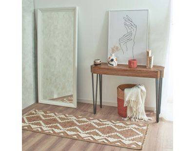 Tapis intérieur extérieur aspect jute terracotta Tijuana 9054 (180 x 67 cm)