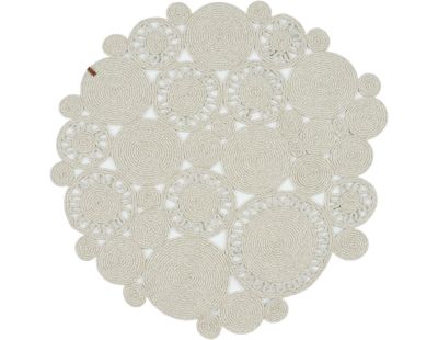 Tapis intérieur extérieur effet jute Lima 4501 gris (120 x 120 cm)