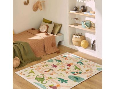 Tapis intérieur à poils courts Alix 737 beige (80 x 150 cm)