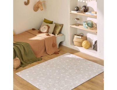 Tapis intérieur à poils courts Alix 735 beige (120 x 160 cm)