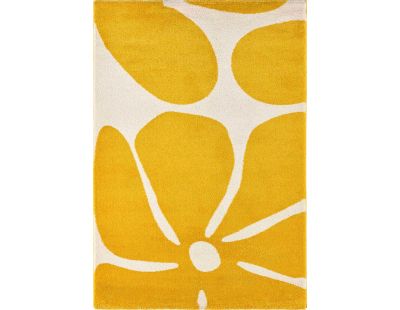 Tapis intérieur à poils longs Swing 385 jaune (80 x 140 cm)