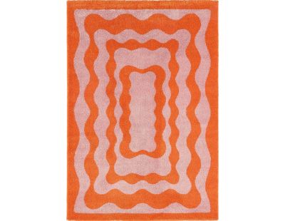 Tapis intérieur à poils longs Swing 382 orange (80 x 140 cm)