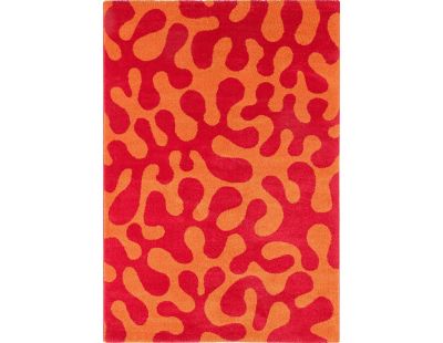 Tapis intérieur à poils longs Swing 384 rouge (80 x 140 cm)