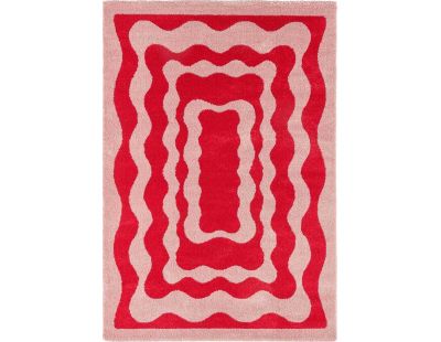 Tapis intérieur à poils longs Swing 382 rouge (80 x 140 cm)