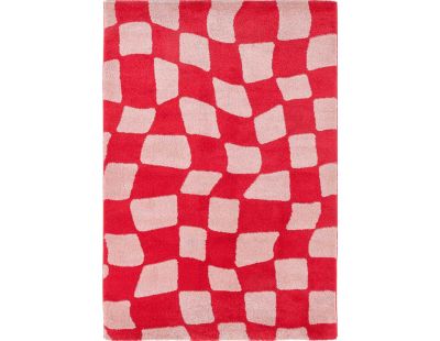 Tapis intérieur à poils longs Swing 383 rouge (80 x 140 cm)