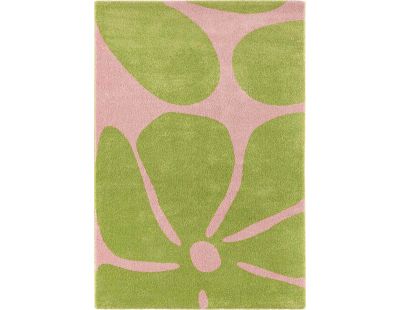 Tapis intérieur à poils longs Swing 385 vert (120 x 160 cm)