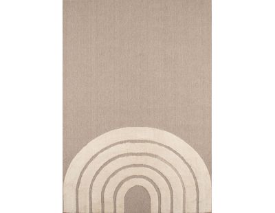 Tapis intérieur en polyester Fantine arc en ciel (170 x 120 cm)