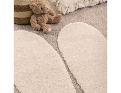 Tapis intérieur en polyester Fantine lapin (160 x 230 cm)