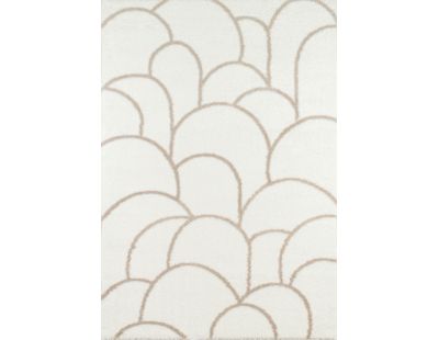 Tapis intérieur en polyester poils longs Alena arc (160 x 120 cm)