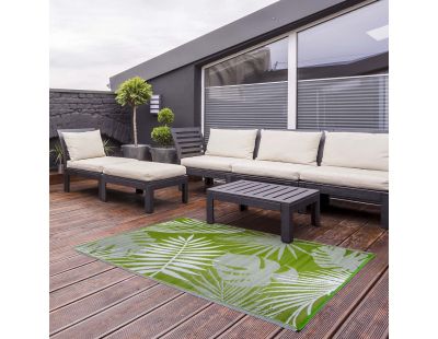 Grand tapis de jardin réversible 242,5 x 150 cm (Jungle)