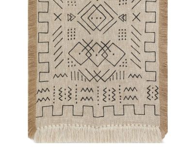 Tapis en jute et coton