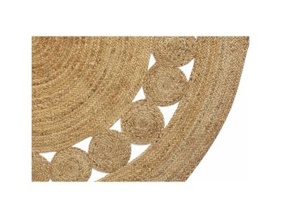 Tapis rond en jute naturelle ajourée (Diamètre 180cm)